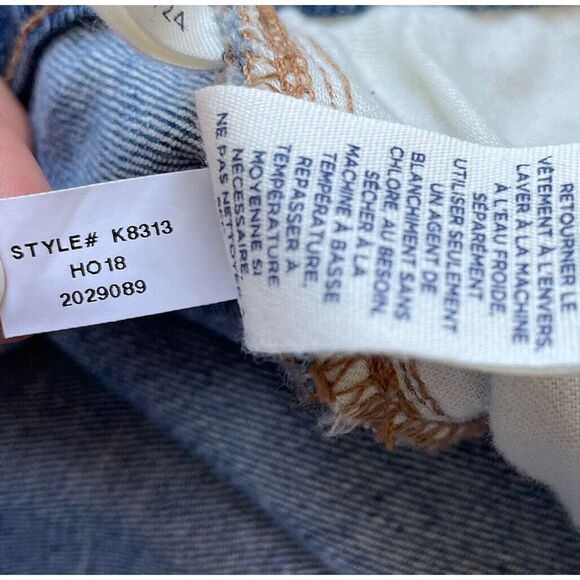 CASLON Womens Arden High Waisted Boyfriend Denim Jeans NEW Distressed Stretch 48 - Picture 9 of 9